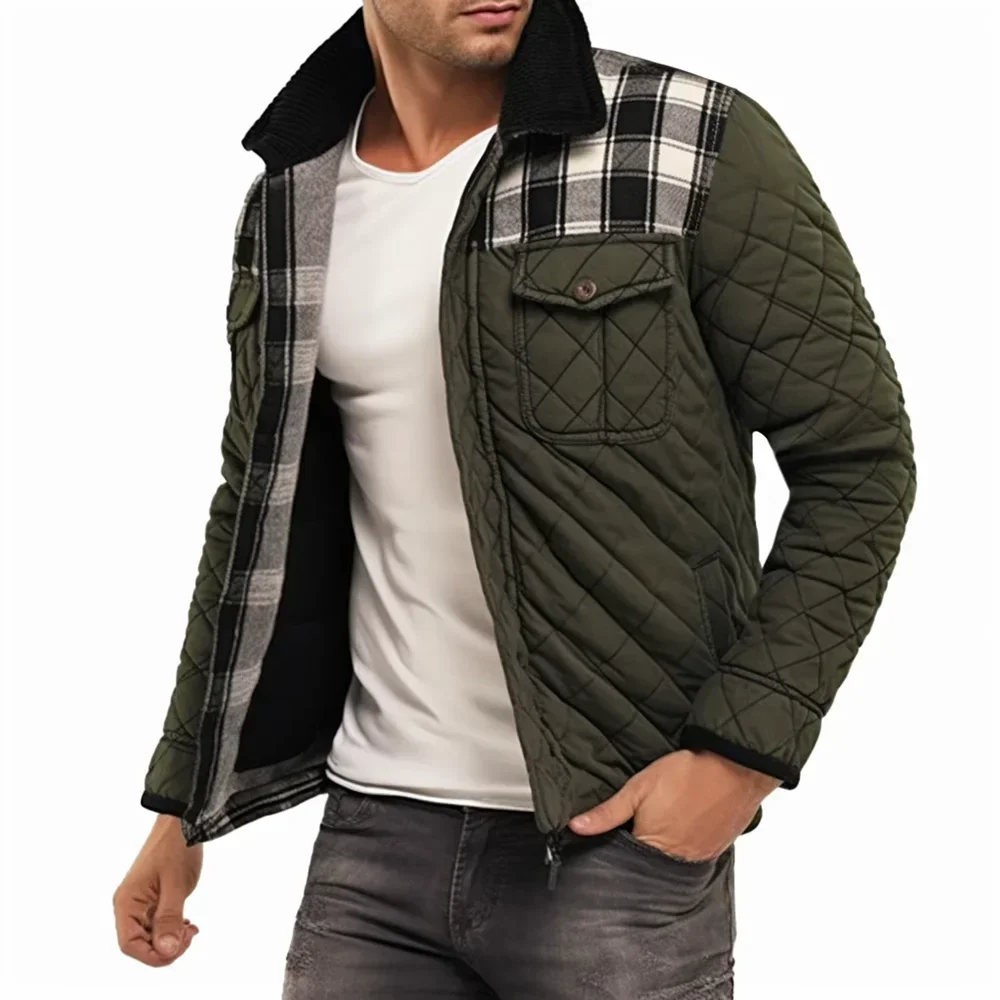 CaseClear Men\'s Vintage Quilted Jackets for Men