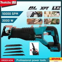 Makita Brushless Reciprocating Saw Cordless Portable Power Tools with 4pcs Saw Blades Compatible with 20V 18V Battery