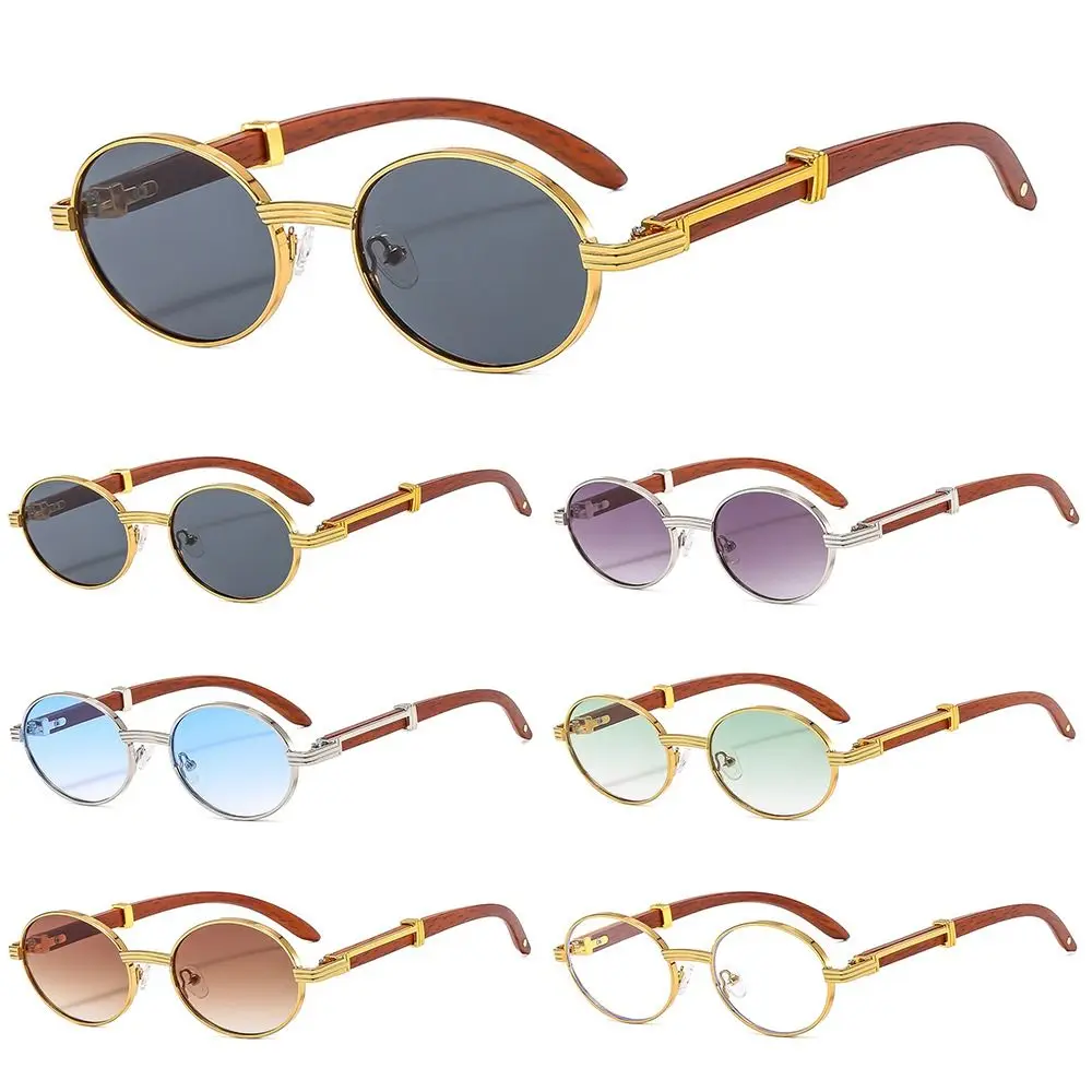 Vintage Round Sunglasses for Women & Men Small Frame Oval Sun Glasses Luxury Punk Sunglasses Classic Y2k Eyewear UV400 Shades