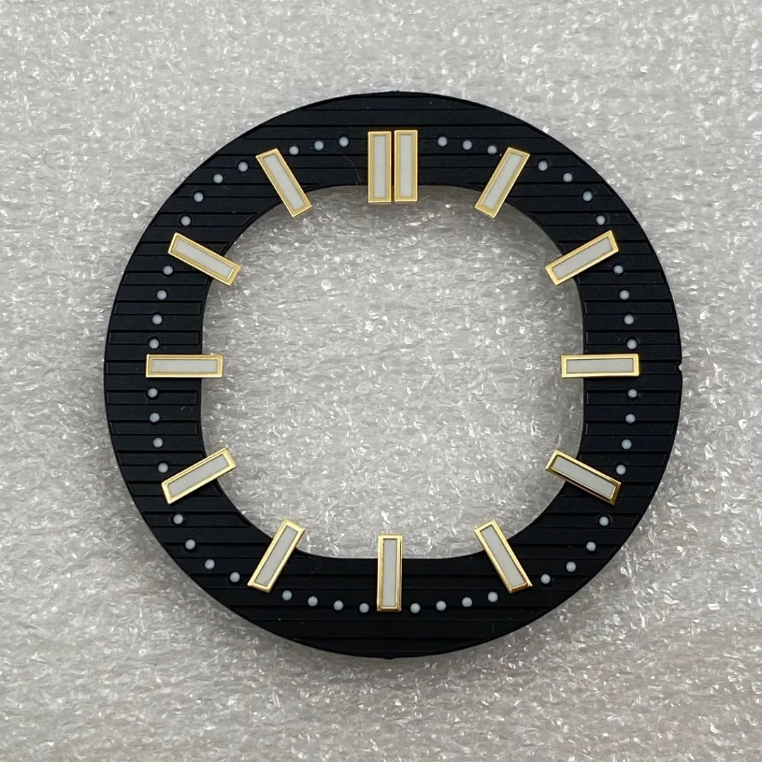 قرص NH38 معدل جديد مجوف نوتيلوس أخضر حرفي مضيء 30.5 ملم مناسب لآلات NH38 NH70 #3