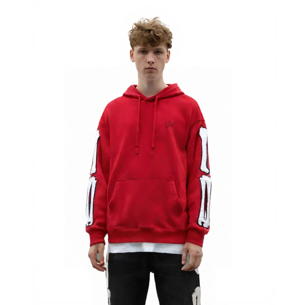 

Мужские худи оверсайз в стиле Y2K с вышивкой в виде черепа, уличная одежда, хлопковые худи в стиле хип-хоп, повседневные ретро-худи для зимы