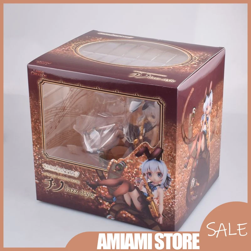 

17cm Is the Order a Rabbit Kafu Chino Jazz Style Figure Gochiusa Anime Statue with Box Collectible Model Handmade Gift For Boys