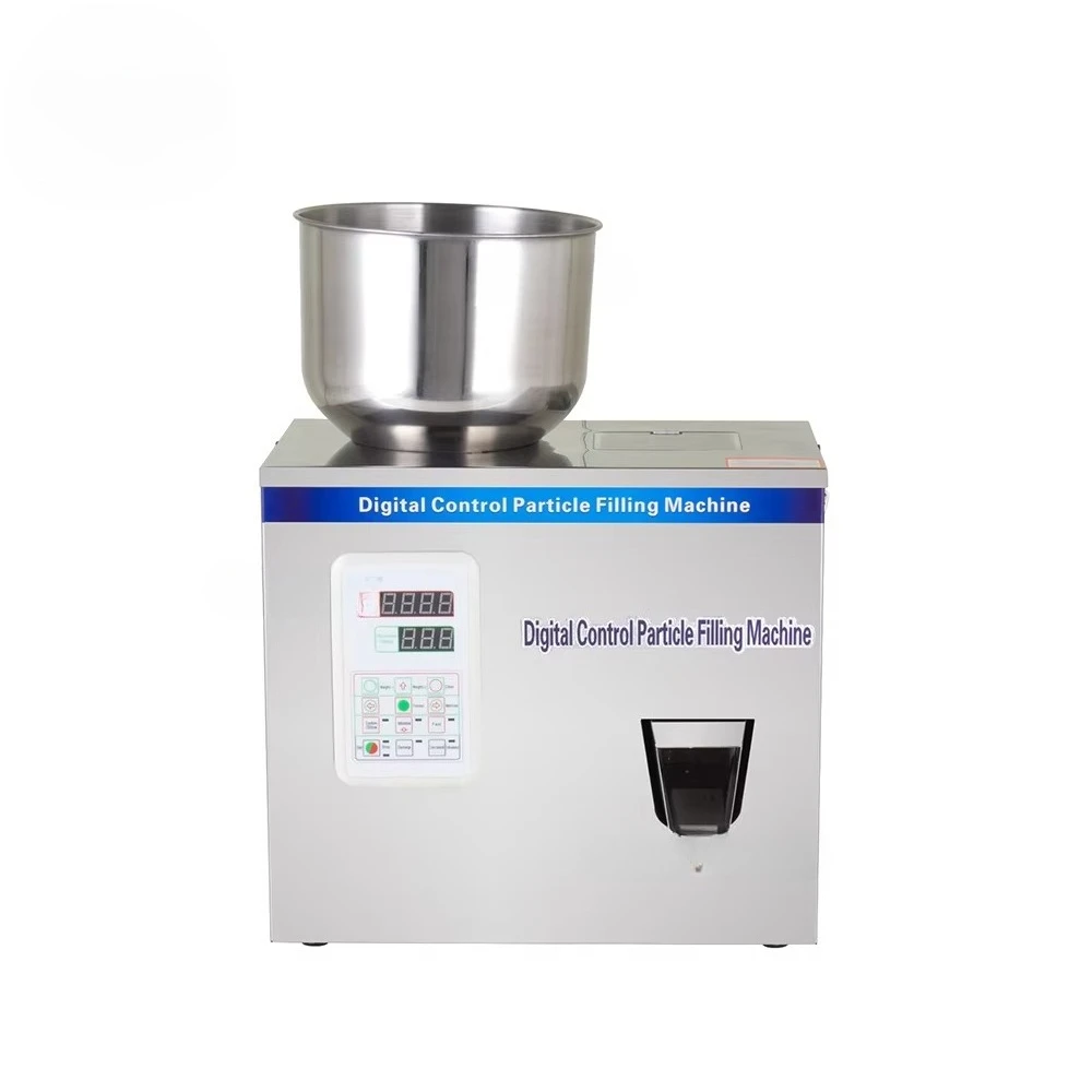 

LT-W100 1-100g Semi-automatic High Precision Coffee Bean Components Grain Spices Particle Powder Weighing and Filling Machine