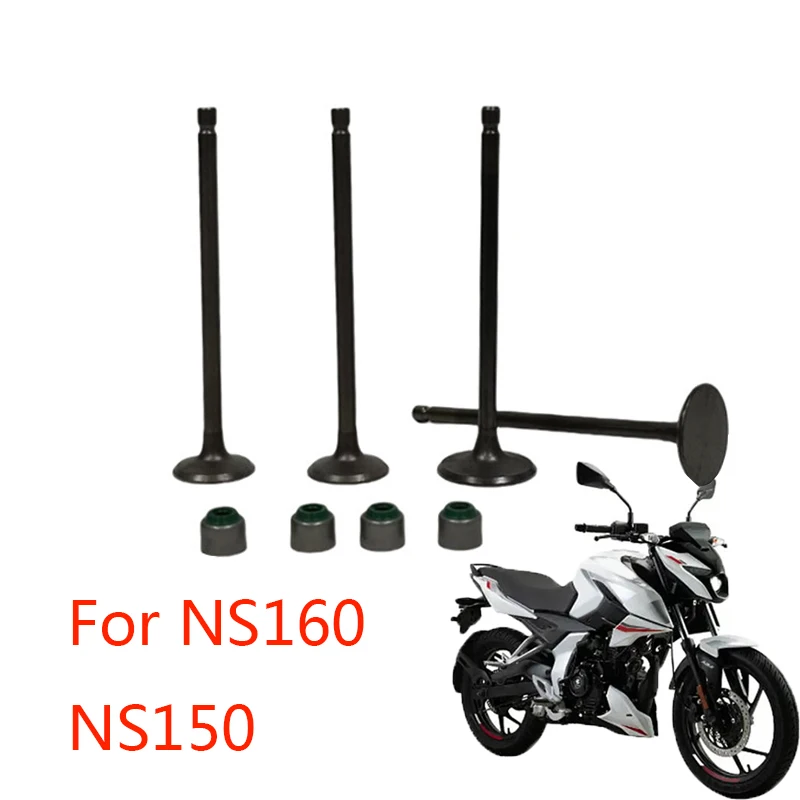 

Сальник клапана двигателя мотоцикла для BAJAJ PULSAR NS160 NS150 149,5cc, шток клапана, воздухозаборник и выпускной клапан, аксессуары, детали