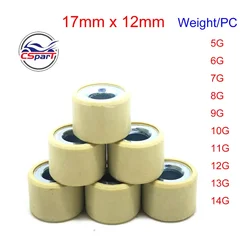 17x12 Racing Variator Roller Slider Weight For APRILIA DERBI SUZUKI AG100 AN125 HS125T 150cc Scooter