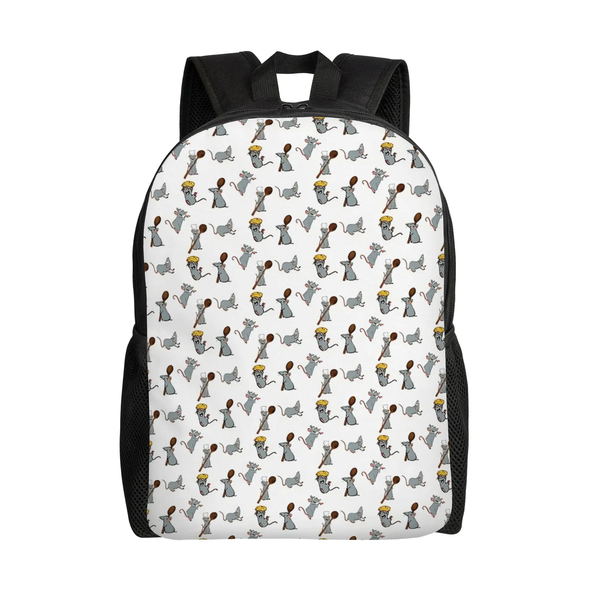 

Back to school season Adjustable Strap Remy Ratatouille Pack Laptop Bag Walt Cartoon Couple Backpack Backpack