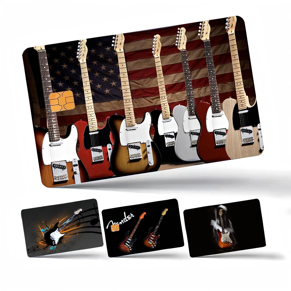 Fender Gitarre Film Haut Aufkleber Band für Bank Kredit Debit Karte personalisierte Kreditkarte Schutz Aufkleber