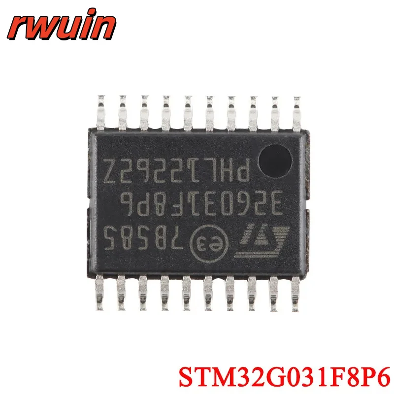 5pcs/1pc STM32G031F8P6 STM32G031 STM32 G031F8P6 STM32G TSSOP-20 ARM Cortex-M0 32-bit MCU Microcontroller IC Chip New Original