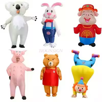 Halloween Toys Inflatable Clothes Cartoon Walking Dolls Funny and Funny Adult Performance Clothing Party Clothing