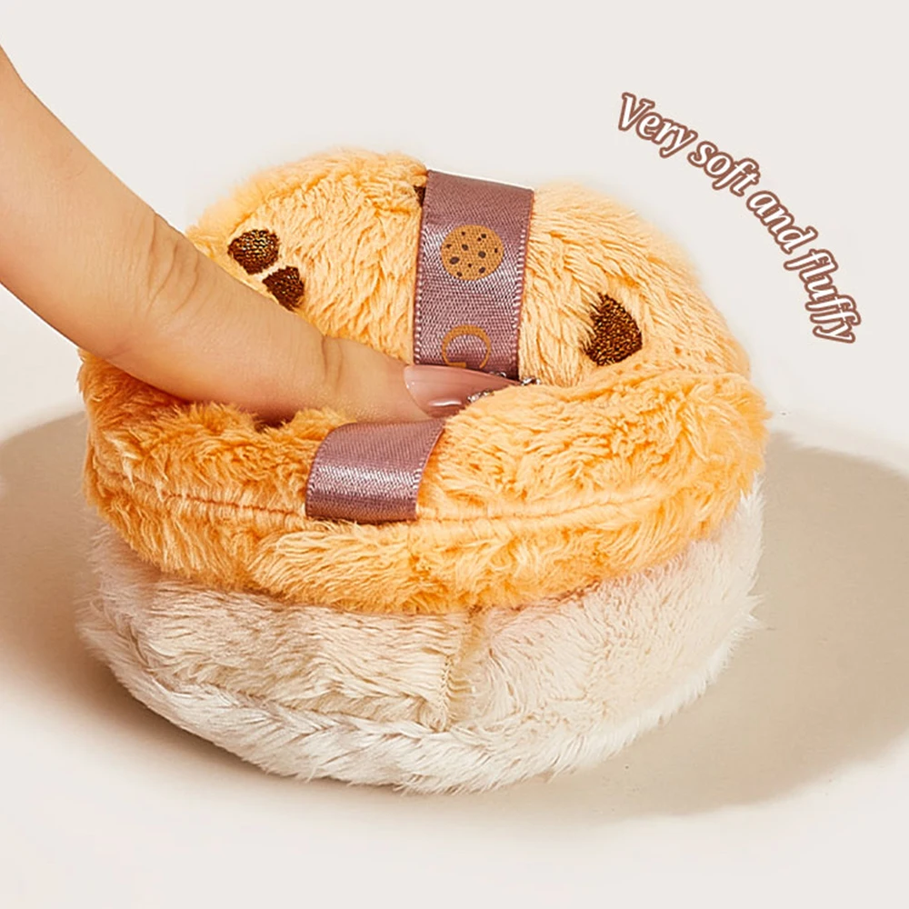 GECOMO Zacht en schattig massaal poederdons Huidvriendelijk materiaal Pluche poederdons Geschikt voor losse poederinstelling Make-uptool