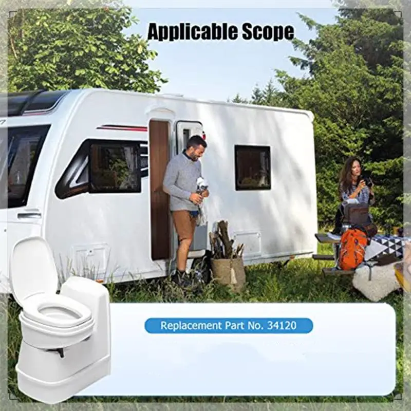 Set di guarnizioni per WC per camper compatibile - 34120 Kit di guarnizioni per rifiuti eleganti ed efficienti per WC per camper