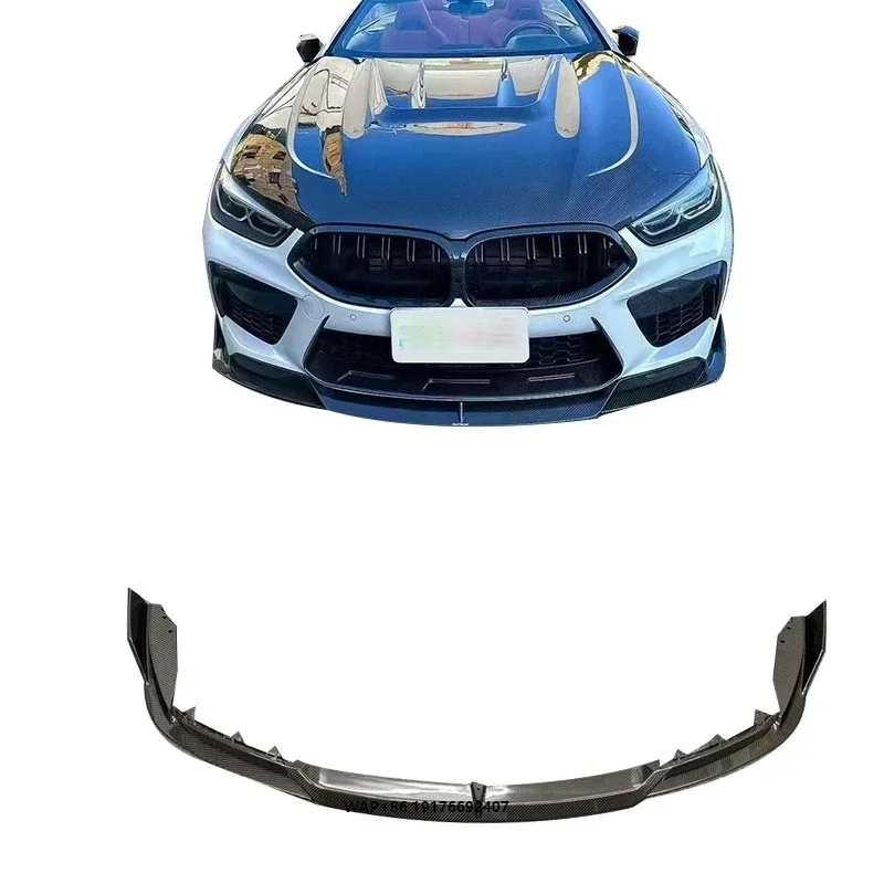 

High Quality Dry Carbon Fiber Front Bumper Lip for F91 F92 F93 M8 Competition Dry Carbon Fiber Front Bumper Splitter 2021-2022