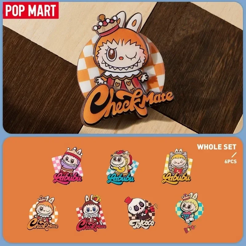 

POP MART LABUBU THE MONSTERS Let's Checkmate Series-Fridge Magnet Mystery Box Genuine Blind Box Guess Toys Bag Ornament Figurine