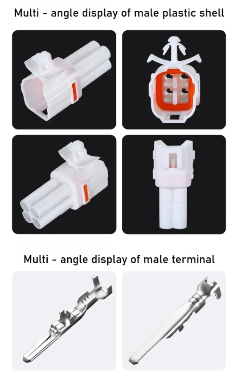 DJ7042-2.2-11/21 Connettore impermeabile automobilistico a 4 fori, spina fendinebbia 6187-4561/6180-4771