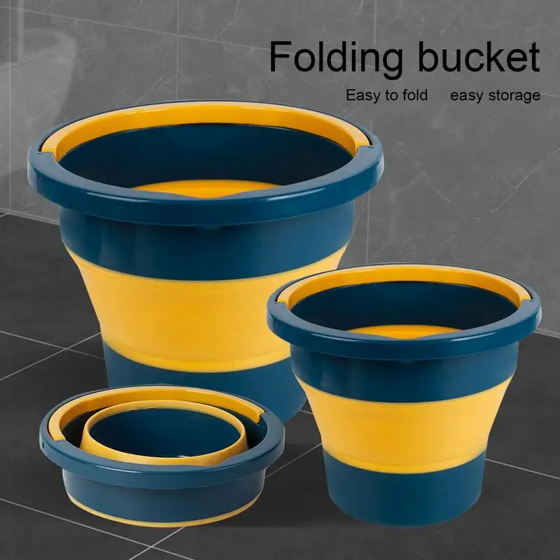 

Portable Sink for Washing Dishes Foldable Bucket Portable Bucket Easily Compress for Clothes Washing Car Wash Fishing And Beach