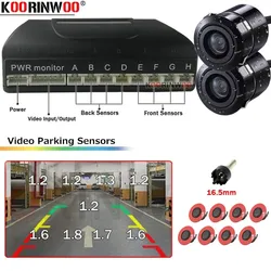 Car parking sensors 8 Parktronic Front And Reversing Radars Blind Spot Detection For Andriod Radio Automotive Electronic Devices