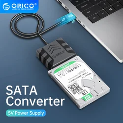 ORICO SATA Converter USB3.0 To SATA Cable 5Gbps SATA Adapter with For 2.5/3.5'' HDD/SSD External Hard Drive Disk for Macbook PS4