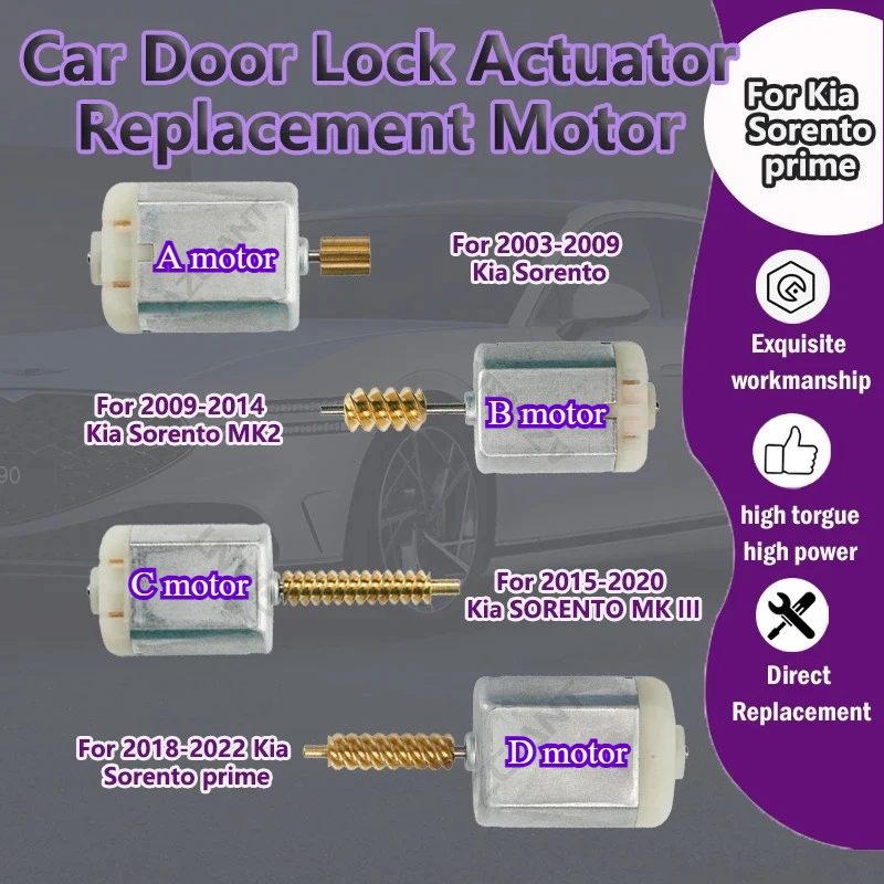 

AZGIANT FC-280SC-20150 VD355121 For Kia Sorento prime Car Door Lock Actuator Replacement Motor High purity copper carbon brush