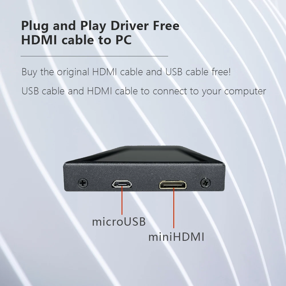 LESOWN 11.3 Inch Compact Banner Display 440×1920 IPS LCD Secondary Portable Monitor AIDA64 Sensor Panel for ARGB Computer Case