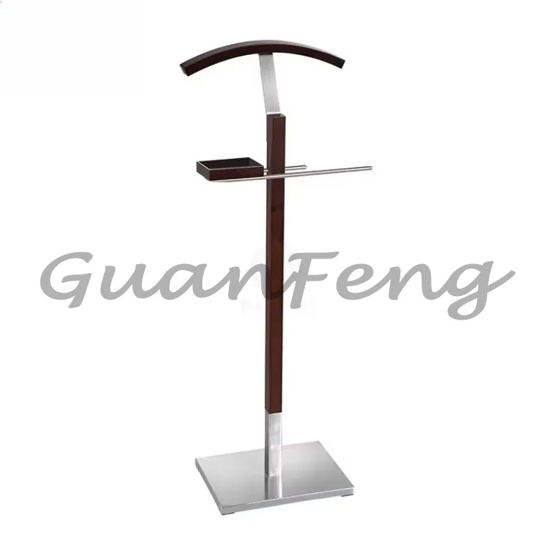 Luxury Wooden Valet Stand | Span Style with Hangers for Hotel & Resort Guest Room
