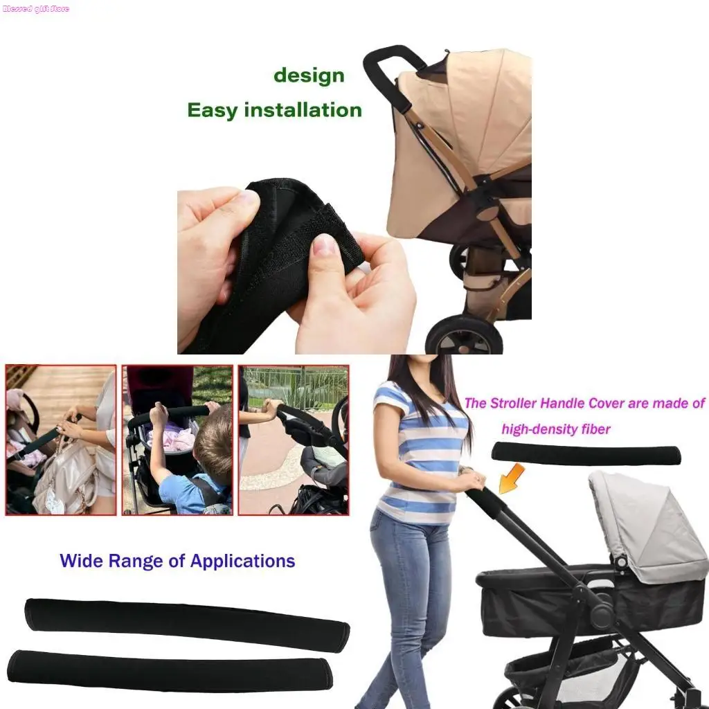 

D0JC Детские коляски без инструментов, ручка для рукоятки, нескользящая ткань для дайвинга для круглогодичного использования