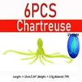6 piezas de color chartreuse