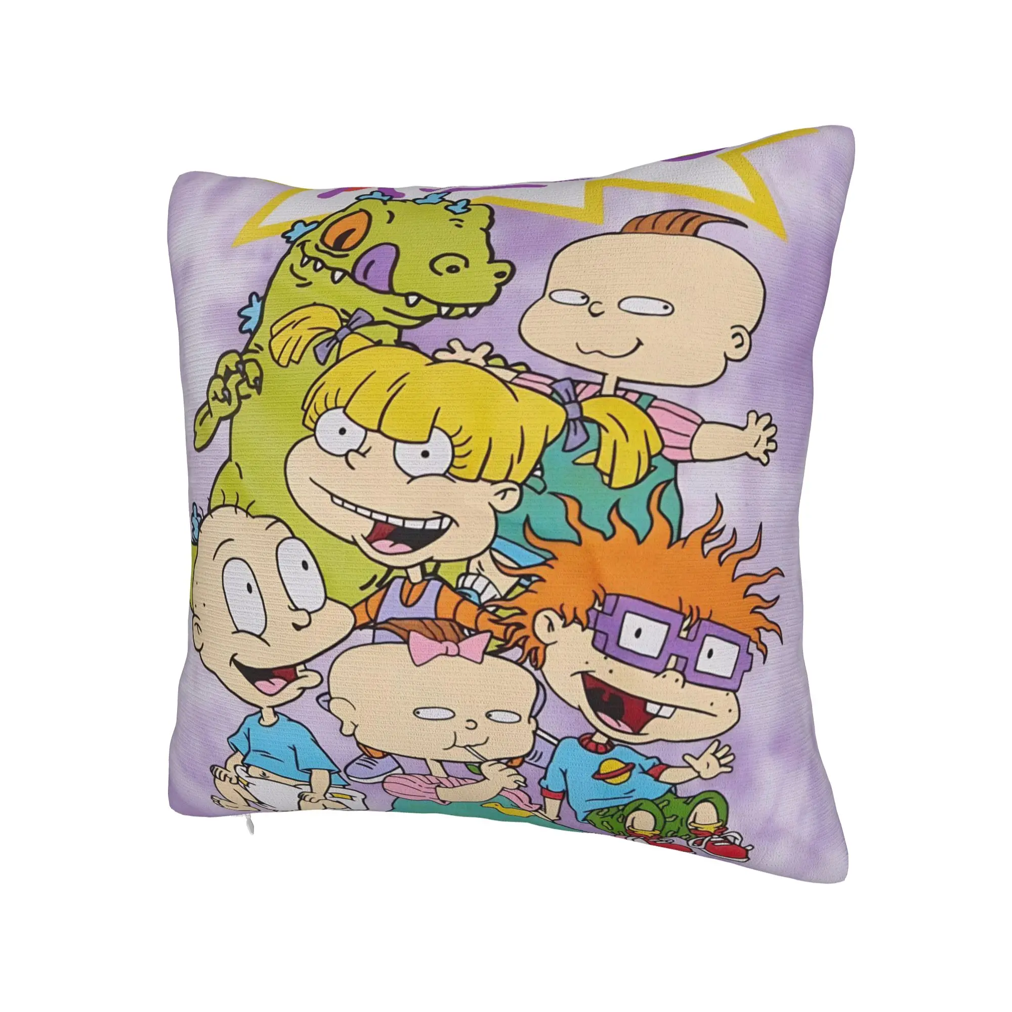 Decorative Pillow Cover Cartoon R-Rugrats Accessories Bedroom  Pillow Case Cover Square Multi-Size