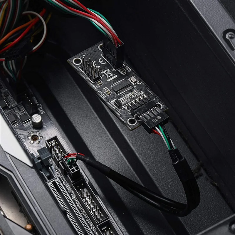 USB-Разветвитель USB 2.0 9pin-двойной адаптер концентратора 9pin