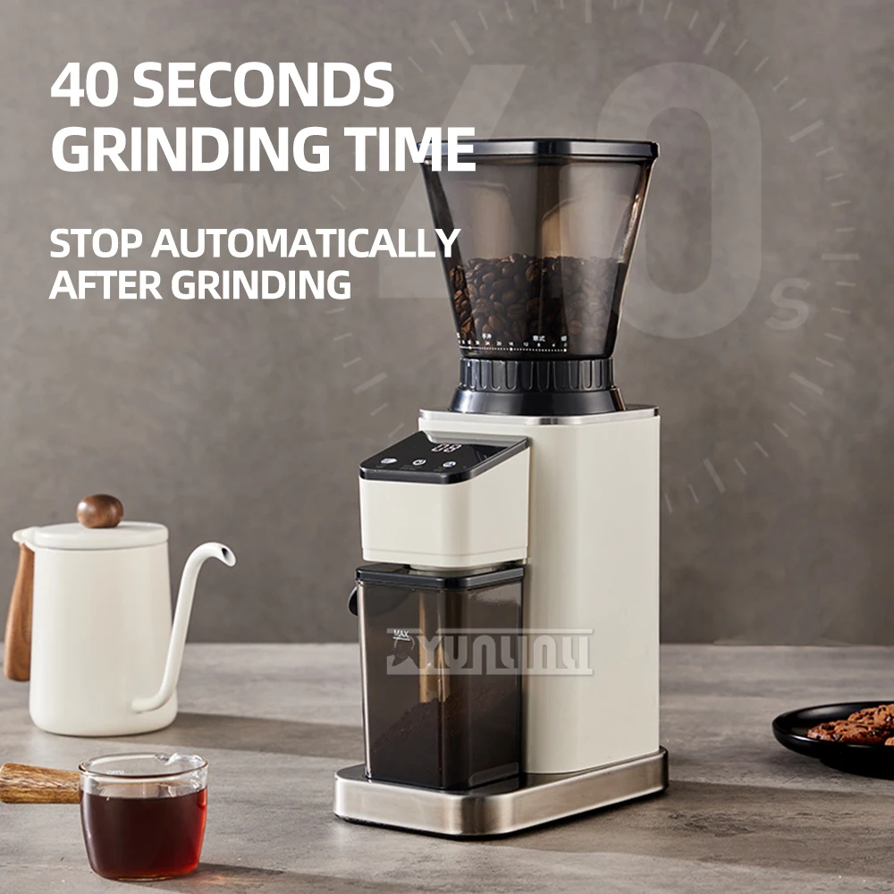 

Coffee Bean Grinder Household Electric Stainless Steel Conical Burrs Cafetera Electrica Espresso Grinder