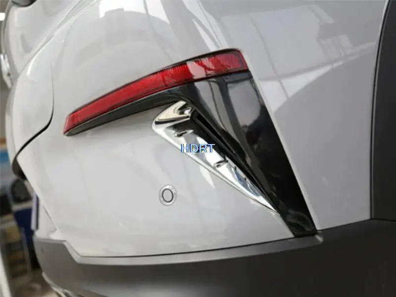 لامعة قطاع سيارة نمط الخلفية الضباب غطاء خفيف مصباح ل Changan وحدة UNI-T 2020 حامي اكسسوارات الديكور الخارجي ملصق