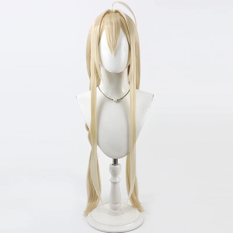 Game Azur Lane HNLMS Gouden Leeuw Cos Cosplay Wig Halloween Carnival Party Prop Synthetic Hair Heat Resistant Fiber + Wig Cap