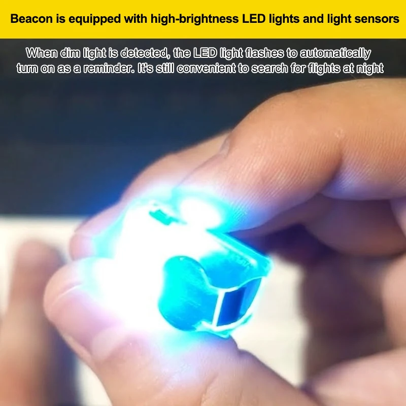 Vifly Beacon 3rd Gen Wireless Keychain Anti-Loss with Light Sensors And Built-In Gyroscope Home Security Key Ring