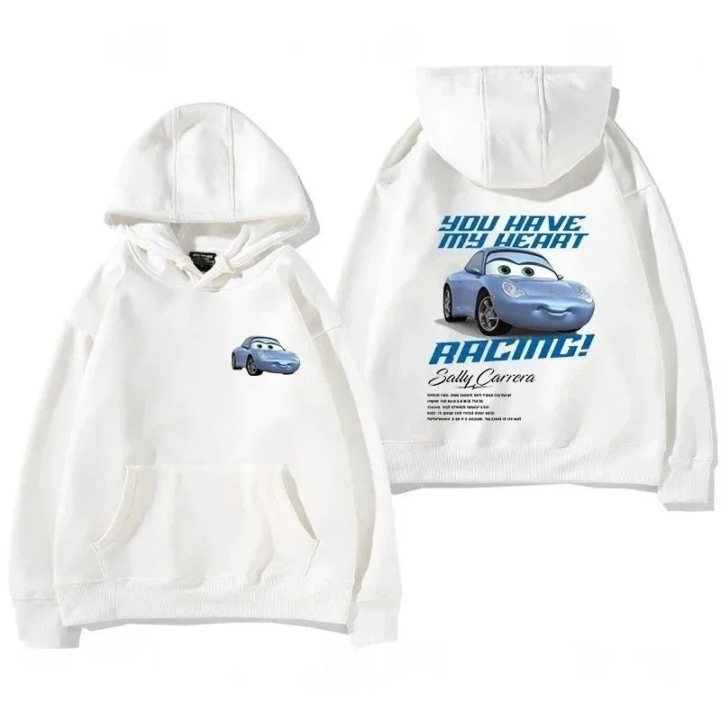 ディズニー ライトニング・マックィーン パーカー 車の動員を呼び掛けるトレンディでクールなプリント柄 メンズ＆レディース 2025 秋冬新作ジャケット
