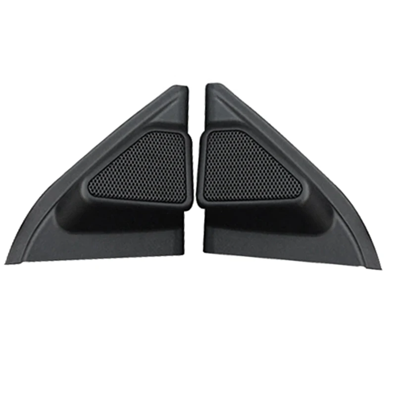 Car Door Panel Audio Horn Cover Tweeter Triangular Speaker Loudspeaker Cover Trim For Toyota Corolla 2014-2018