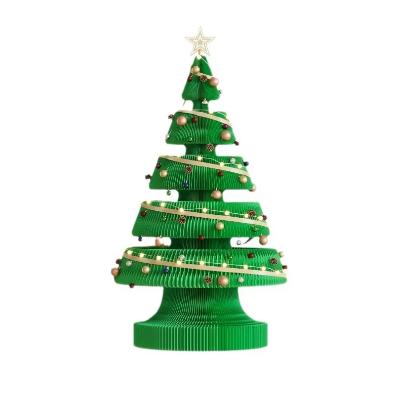 

Spot large folding Christmas tree store decoration, supplies 2 meters high foldable Christmas tree