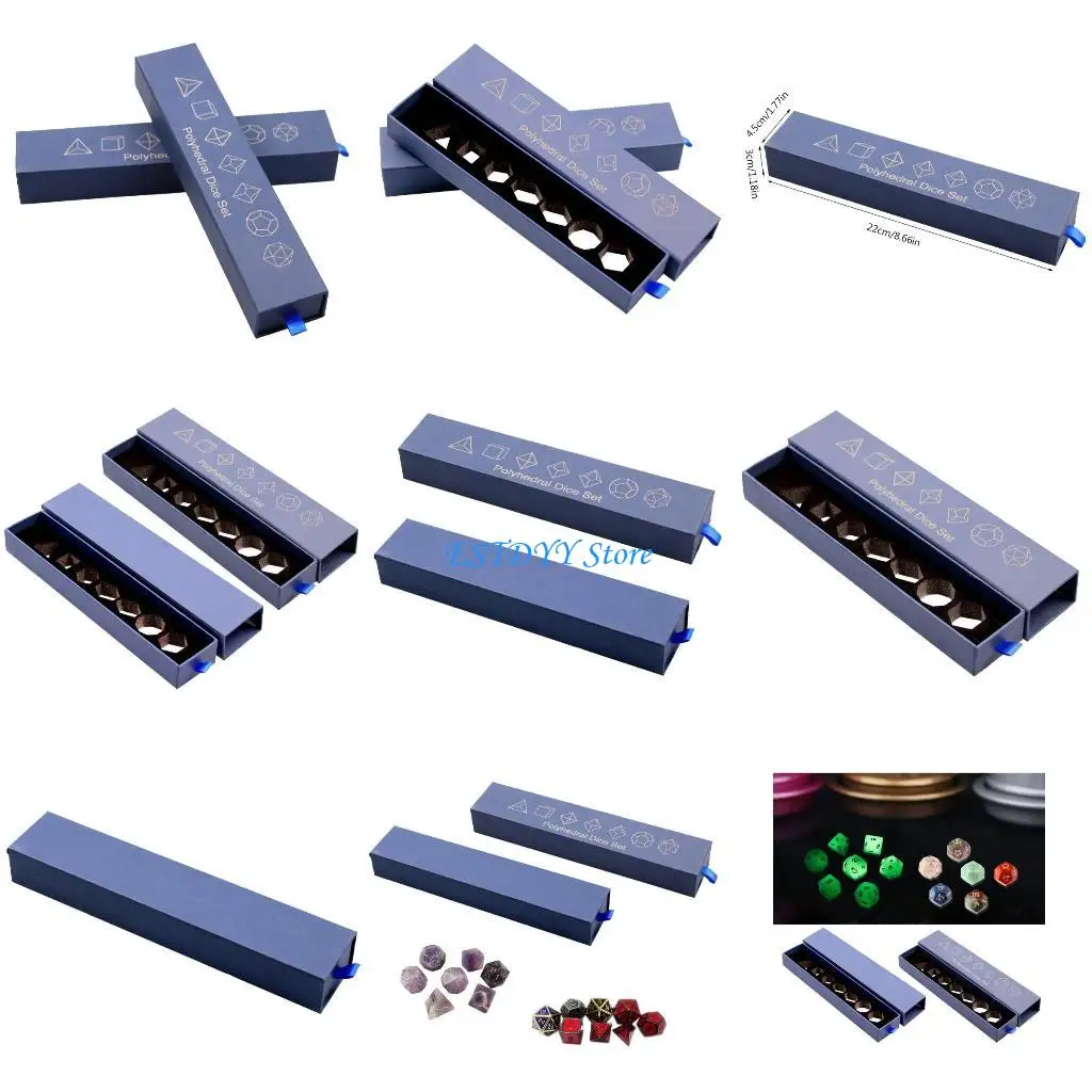 

G6DE Tray Box DND-Dice Storage Holder Display Case-Organizer for Tabletop RPG-Game Jewelry Case-Gifts