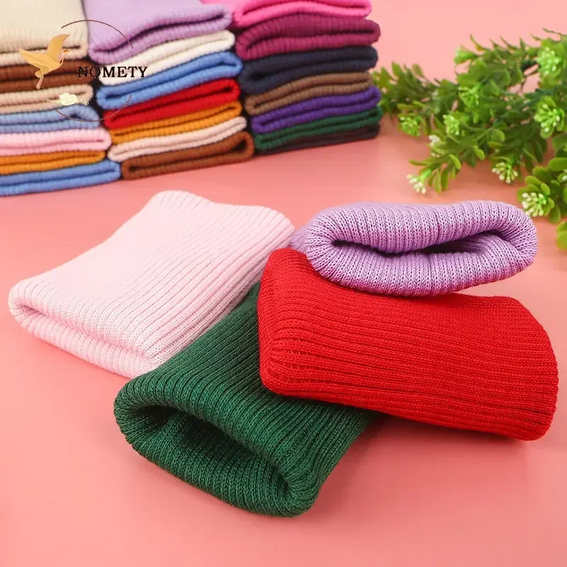 Elastic Rib Cuffs Knitted Fabric Sweater Garment Cuffs Trouser Legs Seamlessly Repair Lengthening Sewing Accessories