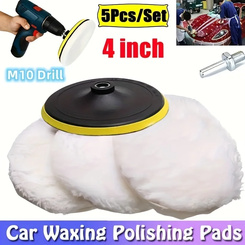5Pcs4InchFlockingSandingDiscHookAndLoopBackingBuffingPadsWoolPolishingWheelForElectricDrillPolisher-AliExpress1420