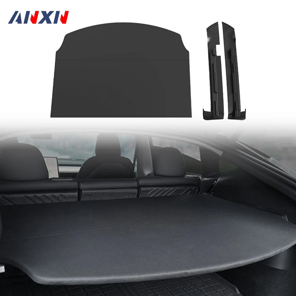 

Cargo Cover Partition Board For Tesla Model Y 2021-2022 Rear Trunk Storage Curtain Privacy Noise Insulation Organizer Accessorie