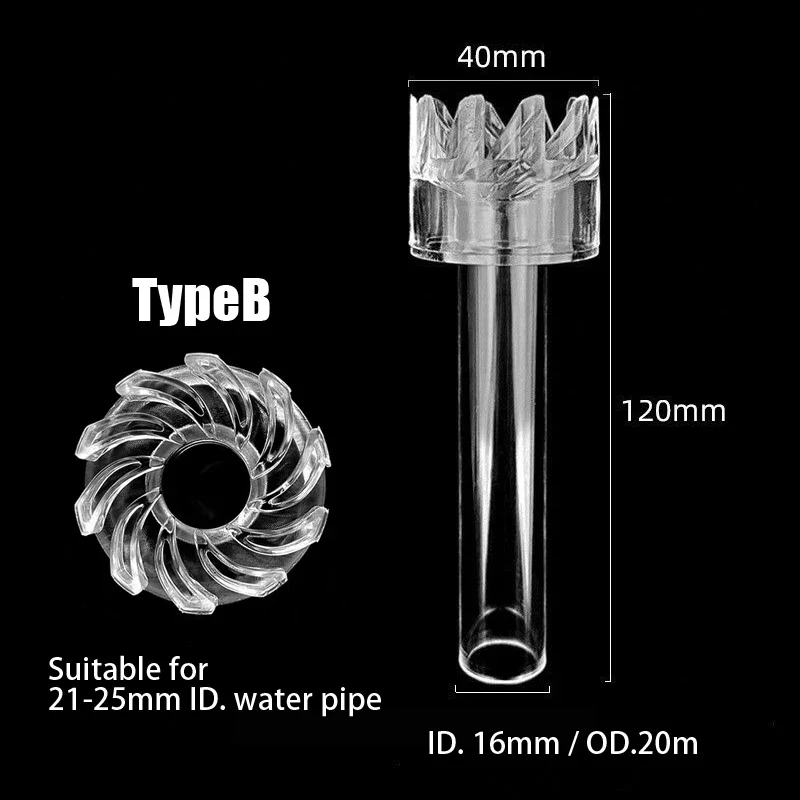 DIY Acrylic Aquarium Skimmer Lily Pipe Spin Surface Inflow Outflow Water Plant Tank Filter Cleaning Fish Tank Accessories