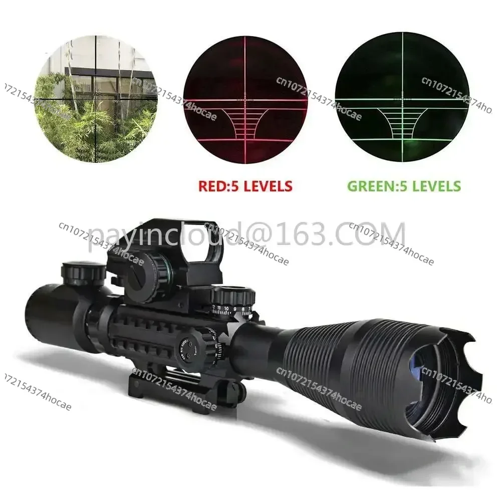 New Scope Combo 4-16x50 EG Dual Illuminated Scope Sight 4 Holographic Reticle Red/Green Dot