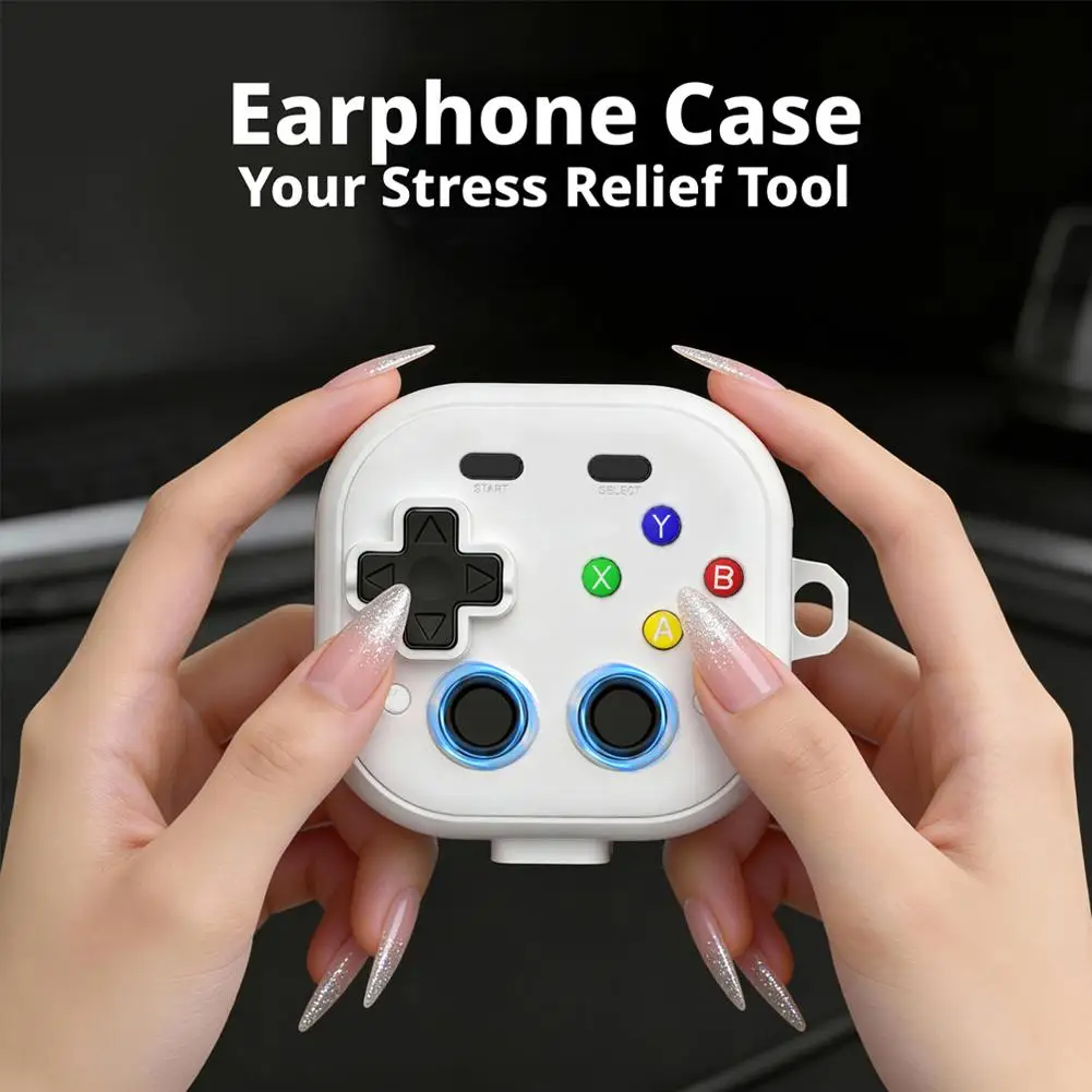 For Galaxy Buds4pro 2-In-1 Creative Protective Case Fashion 3D Gamepad Switch Lock Shockproof Cover Decompression Headphone Case