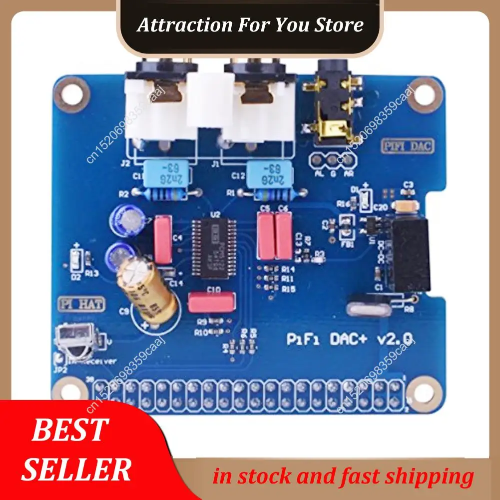 Vendita calda PCM5122 Per Raspberry Pi B + 2/3B HIFI DAC + Scheda audio Modulo audio digitale Interfaccia I2S Speciale Volumio Musica PIR