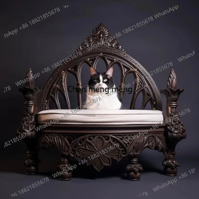 

RH High-end indoor solid wood cat sofa, dog sofa, pet furniture