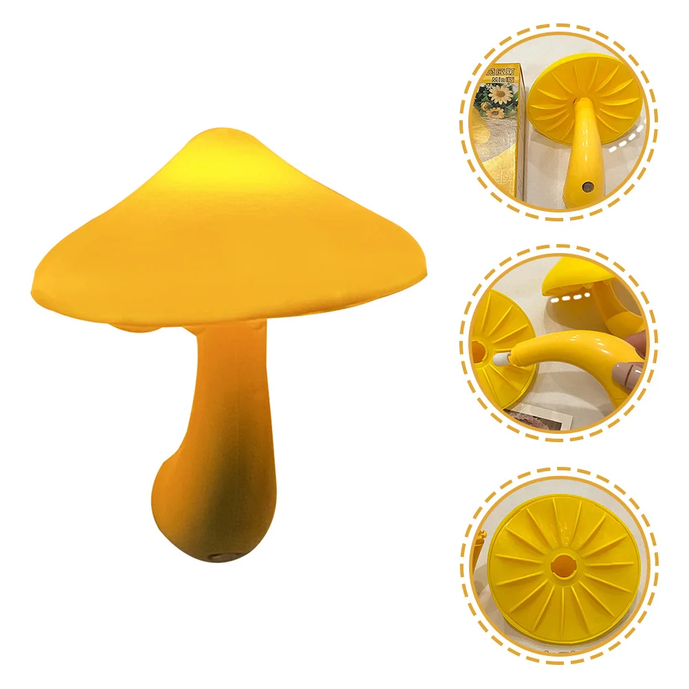 Led السرير الفطر الصغير ضوء الليل المكونات في ضوء الليل الاستشعار شحن مصباح للزينة لغرفة النوم المنزل مكتب الجدار التوصيل