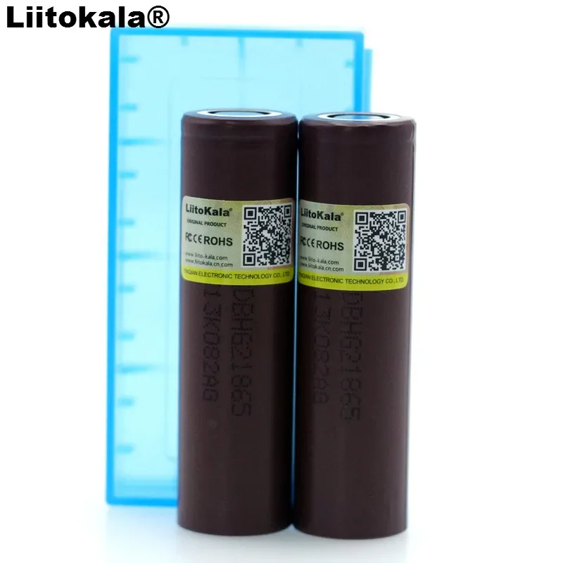 Liitokala-بطارية طاقة مخصصة مع صندوق تخزين ، جديد وأصلي ، HG2 ، 18650 ، 3000mAh ، 3.6V ، تفريغ 20A
