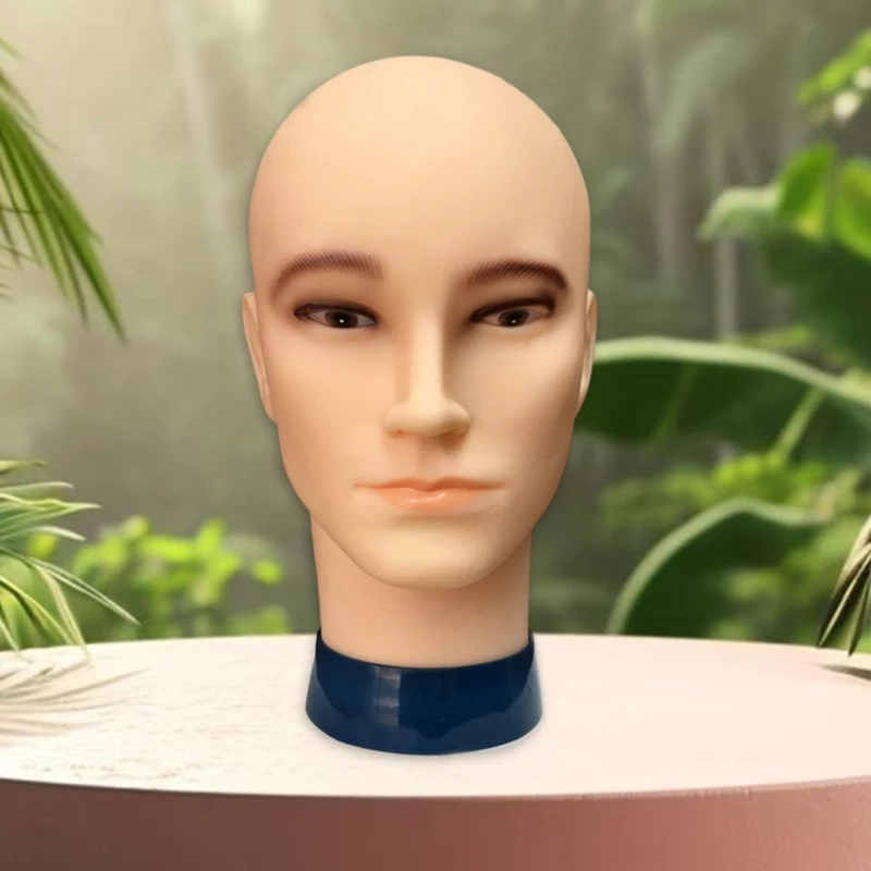 رجل نموذج الشعر رئيس رجل أصلع عارضة أزياء رئيس لصنع شعر مستعار وعرض النظارات