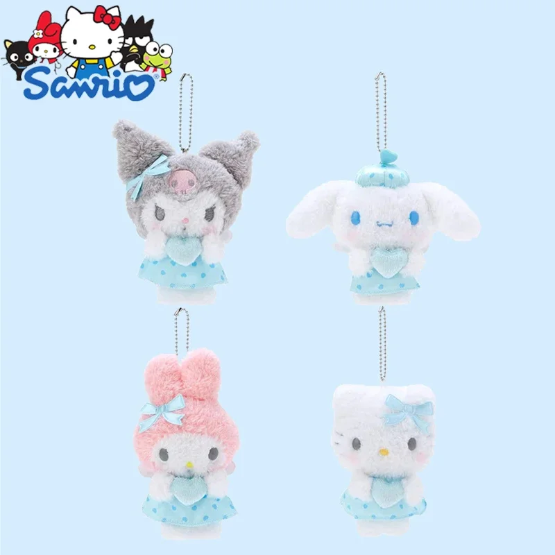 New Kawaii Sanrio Love Angel Series Doll Cartoon Hello Kitty My Melody Cinnamoroll Plush Pendant Backpack Decoration Toy Gift