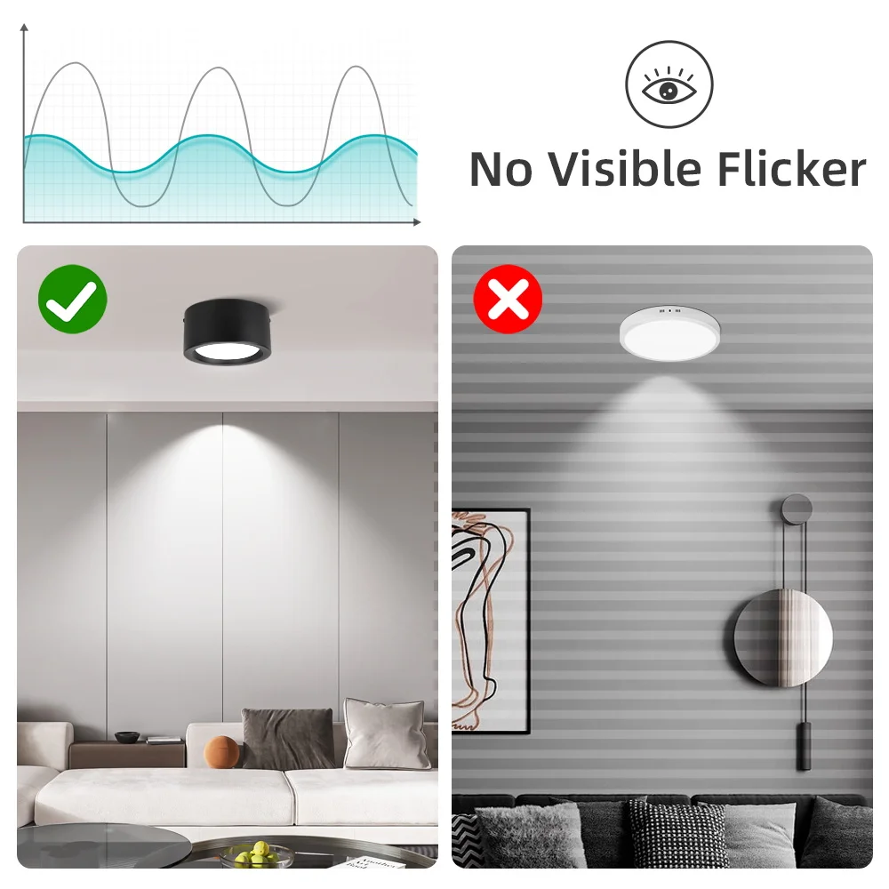 Metalowy reflektor LED żelazna obudowa Downligt kinkiet AC180-265V 20W/30W oprawa oświetlenia wewnętrznego do sypialni przedpokój 75MM wysokość