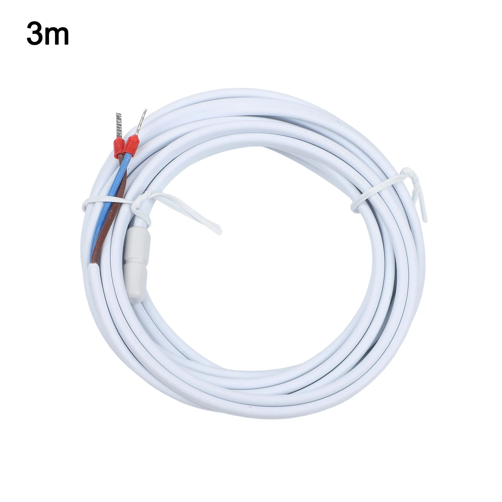 White 300cm External Temperature Sensor 10K Ohm 3950K Probe For Floor Heating Pipe Water Air Thermostat System Tool